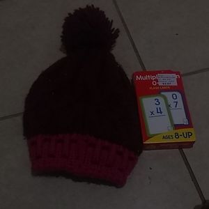 Hat and flashcards